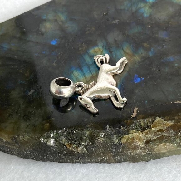 Sterling Silver 925 IBB THAI Running Horse Slide Dangle Charm Equestrian Charm - Picture 5 of 16